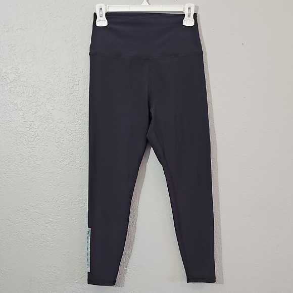 Peloton Pants - Peloton Dark Blueish Gray 25" Leggings With Logo On Lower Leg Women Medium